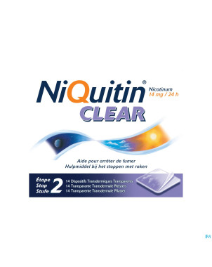 Niquitin clear patches 14 x 14 mg