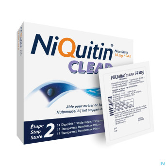 Niquitin clear patches 14 x 14 mg