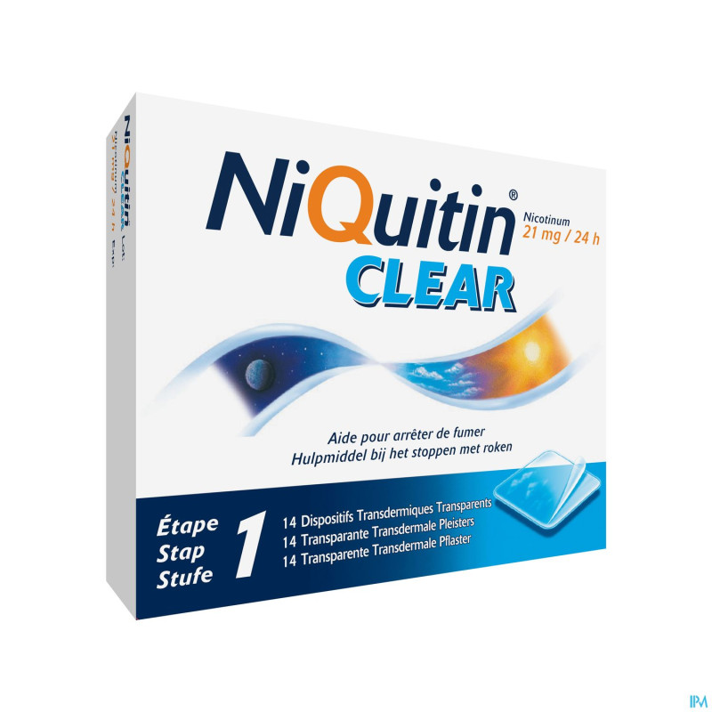 Niquitin clear patches 14 x 21 mg