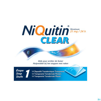 Niquitin clear patches 14 x 21 mg