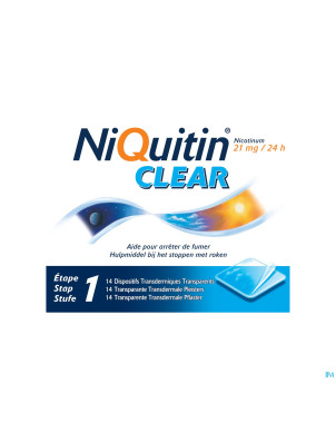 Niquitin clear patches 14 x 21 mg