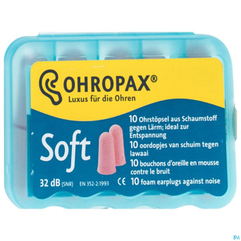 Ohropax bouchons oreilles soft foam 10