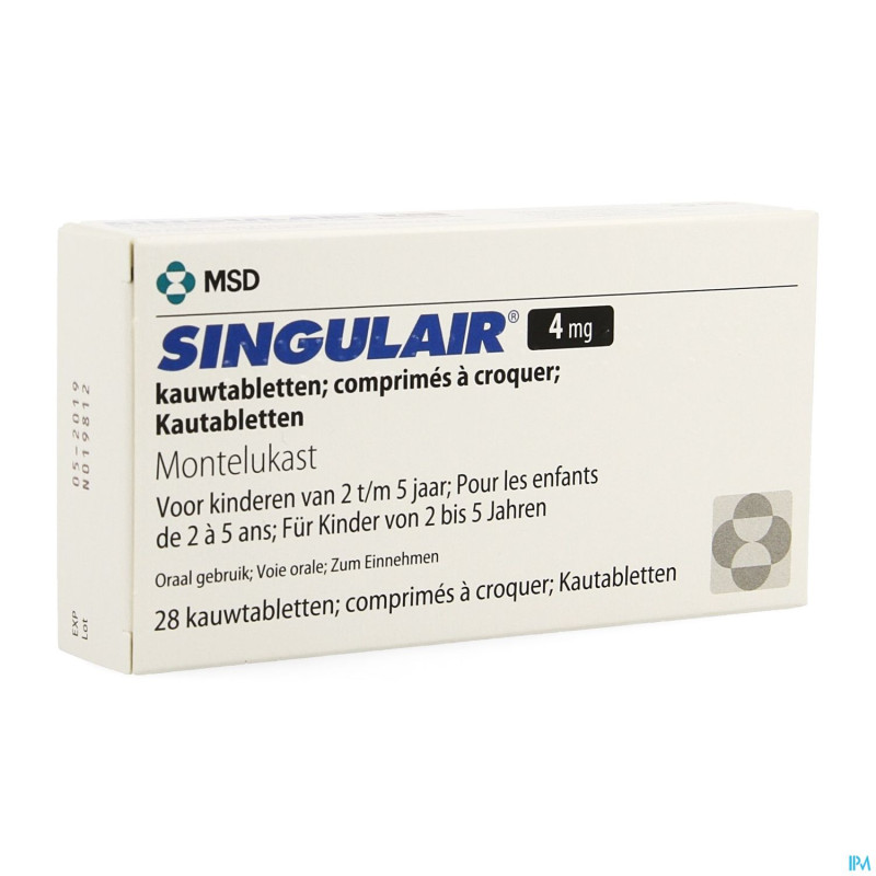 Singulair  4 mg comp a croquer 28