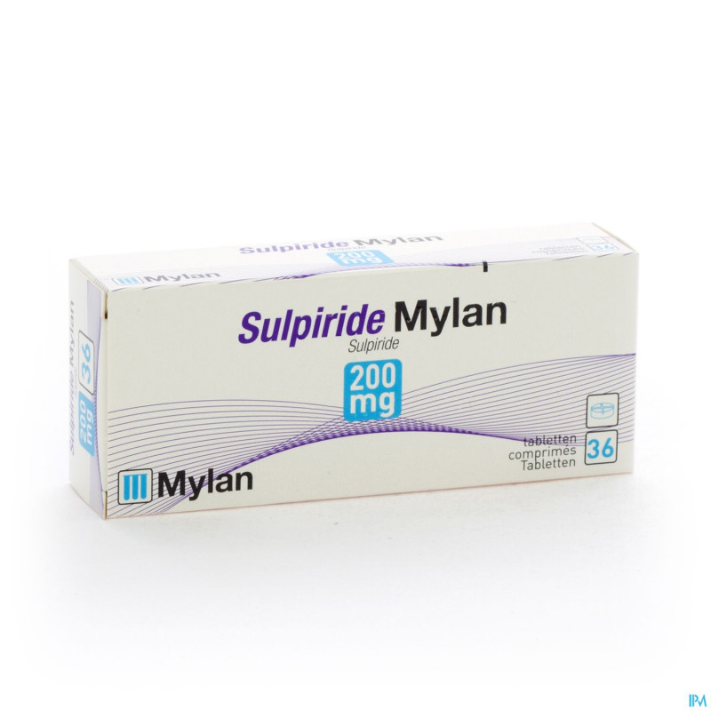 Sulpiride mylan tabl 36 x 200 mg