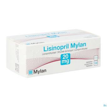 Lisinopril viatris 20mg comp 100