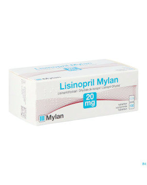 Lisinopril viatris 20mg comp 100