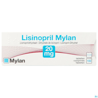Lisinopril viatris 20mg comp 100