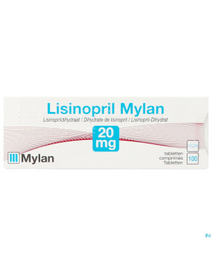 Lisinopril viatris 20mg comp 100