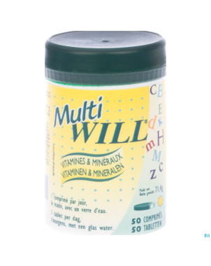 Multi will multivit + mineraux  comp 50