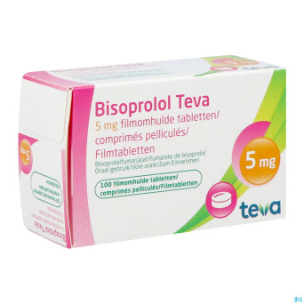 Bisoprolol teva  5mg tabl 100