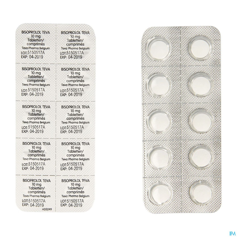 Bisoprolol teva 10mg tabl  30