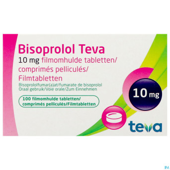 Bisoprolol teva 10mg tabl 100