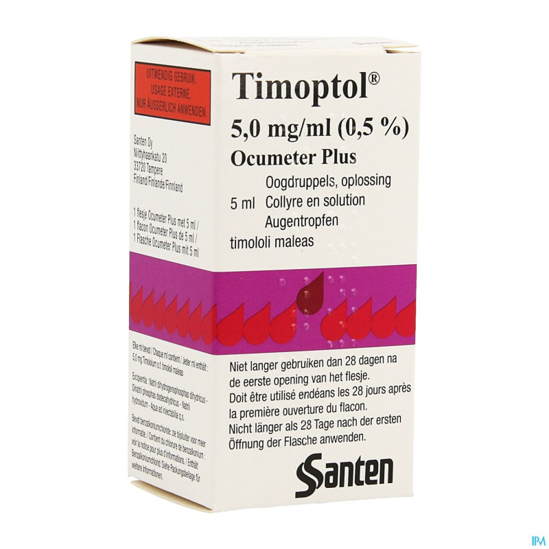 Timoptol ocumeter plus 0,5% 5ml 5,0mg/ml