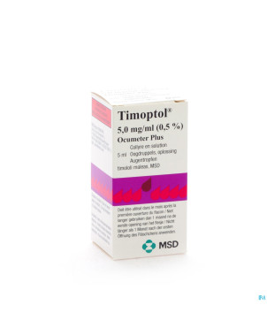 Timoptol ocumeter plus 0,5% 5ml 5,0mg/ml