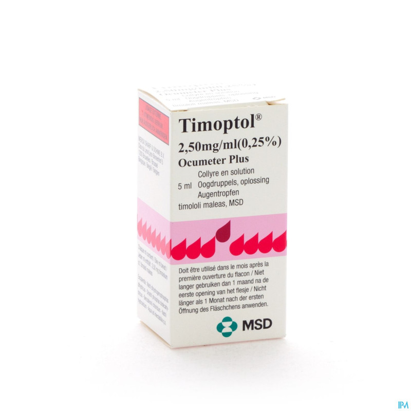 Timoptol ocumeter plus 0,25% 5ml 2,5mg/ml