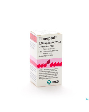 Timoptol ocumeter plus 0,25% 5ml 2,5mg/ml