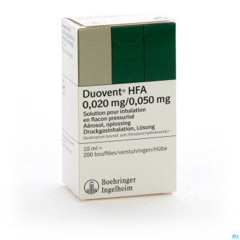 Duovent hfa aero dos 10 ml (200)