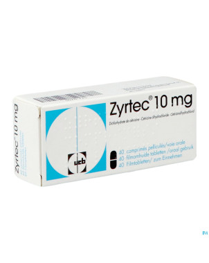Zyrtec 10 mg comp pell 40 x 10 mg