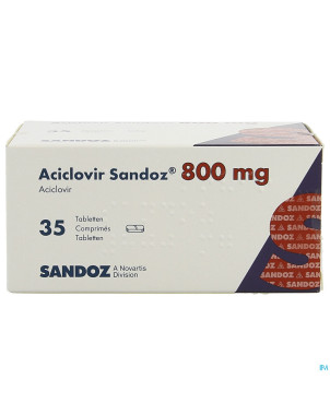 Aciclovir sandoz comp 35x800mg