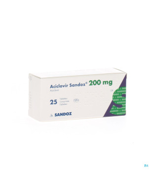 Aciclovir sandoz comp 25x200mg