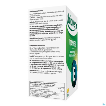 Vitamine e 45ui natural    caps 100