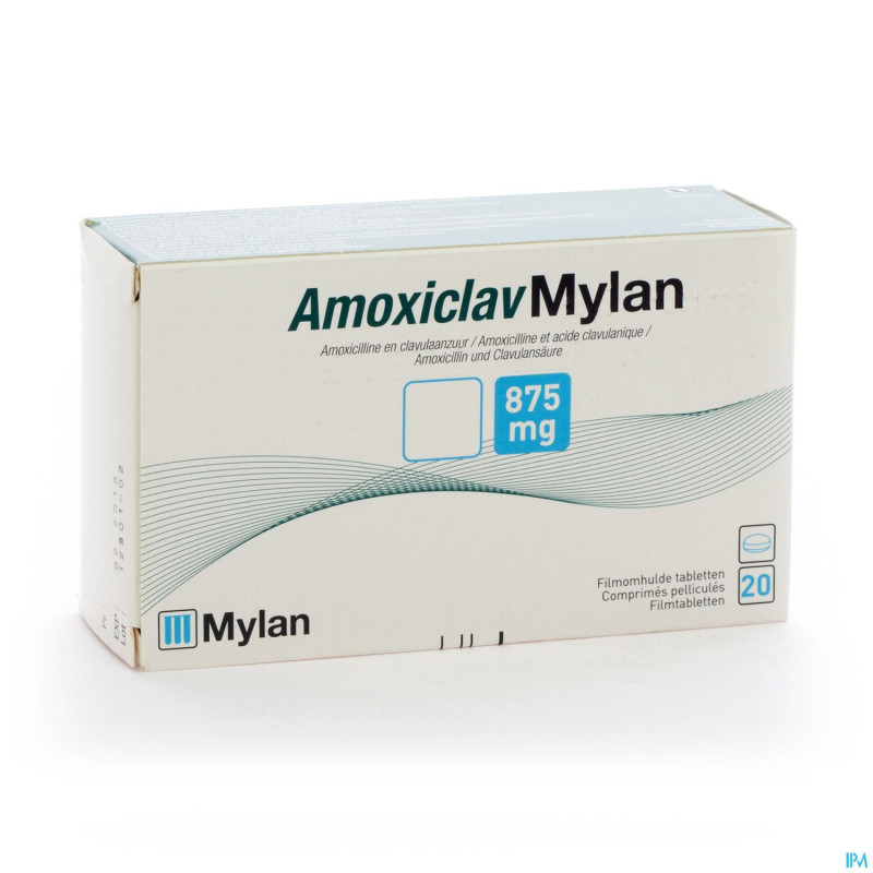 Amoxiclav mylan comp 20x875mg