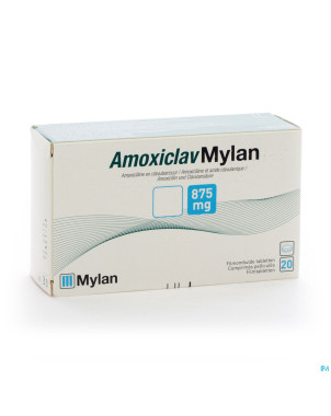 Amoxiclav mylan comp 20x875mg
