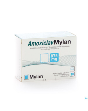 Amoxiclav mylan comp 10x875mg