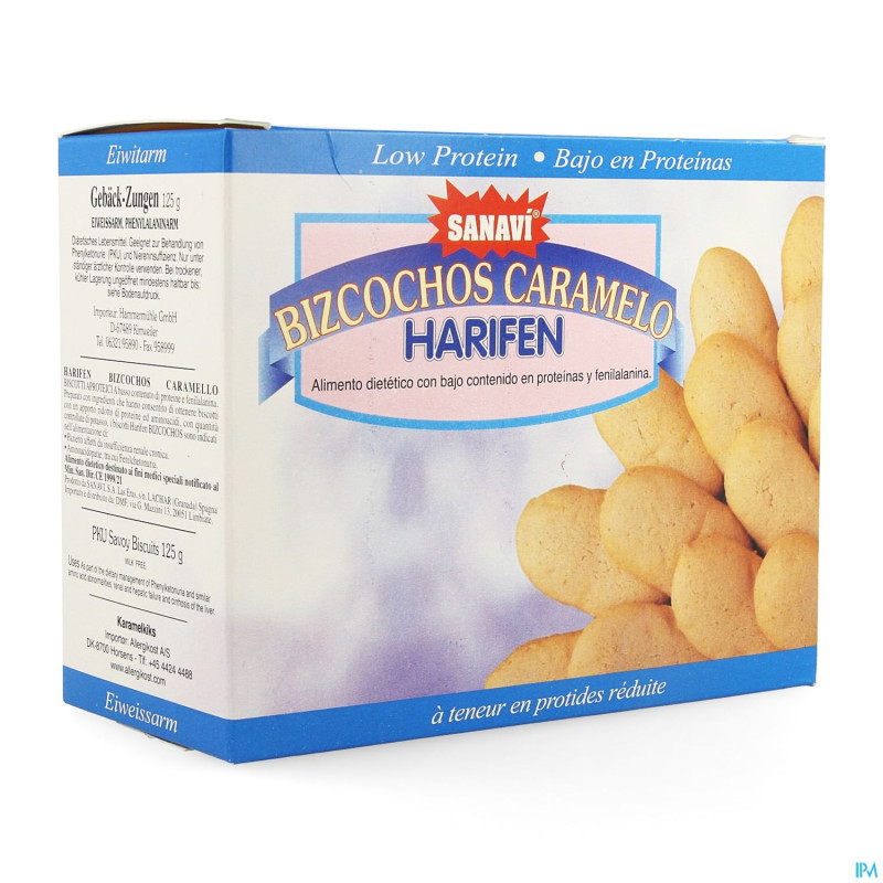 Sanavi harifen biscuit caramel 125g