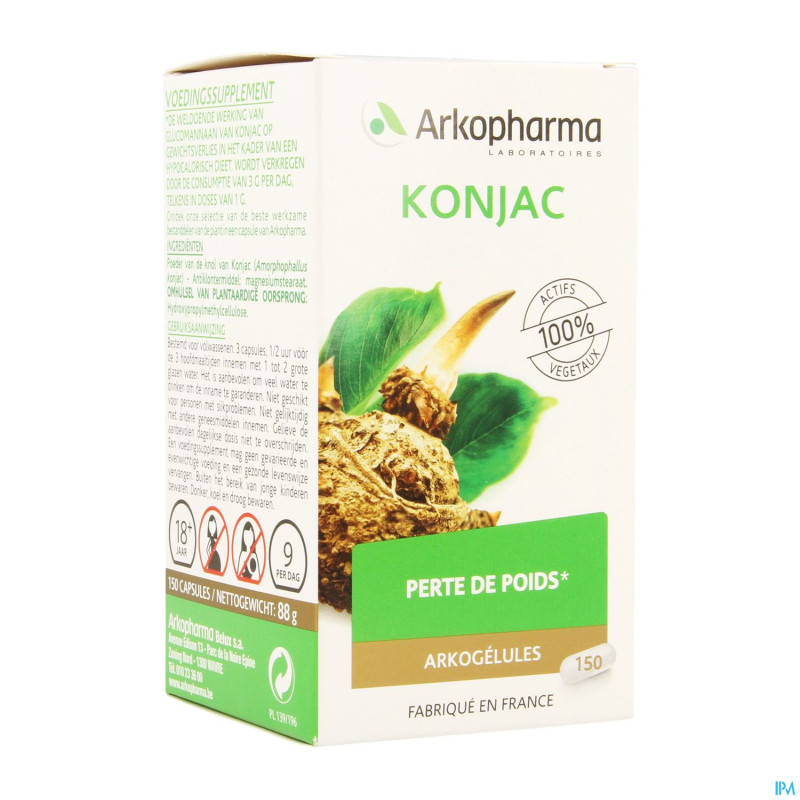 Arkogelules konjac 150x500mg nf    cfr 4137949