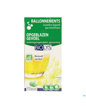 Biolys fenouil bio    tea-bags 20