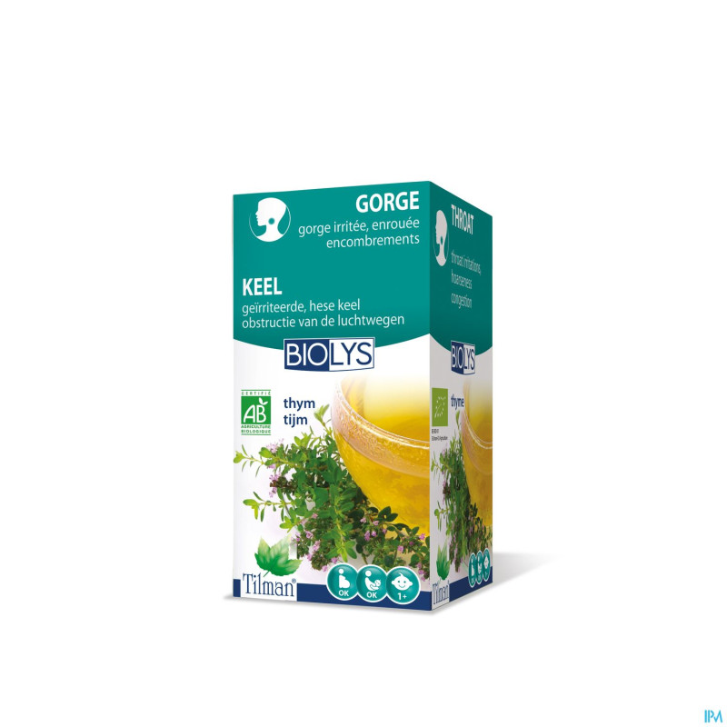 Biolys thym bio    tea-bags 20