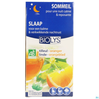 Biolys tilleul-oranger bio    tea-bags 20