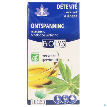 Biolys verveine bio    tea-bags 20