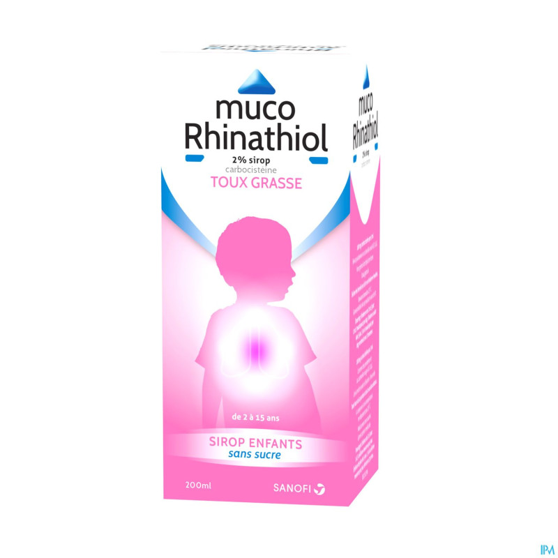 Muco rhinathiol 2% sir inf s/sucre 200ml
