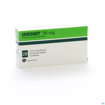 Seroxat glaxosmithkline comp 28 x 30 mg