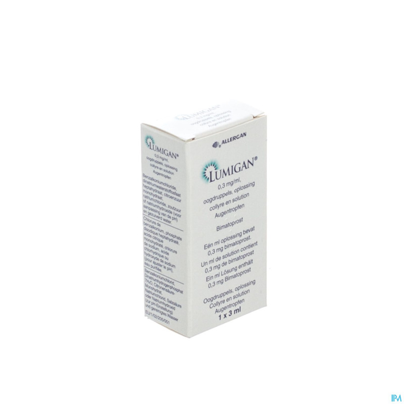 Lumigan collyre 0,3mg/1ml 1 x 3ml