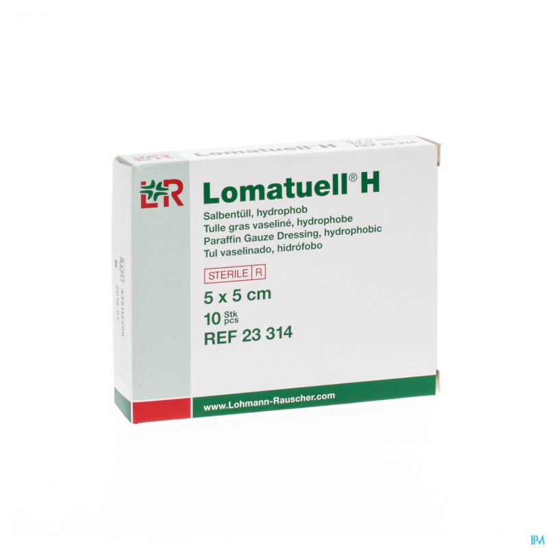 Lomatuell h compresse ster  5x 5cm 10 23314