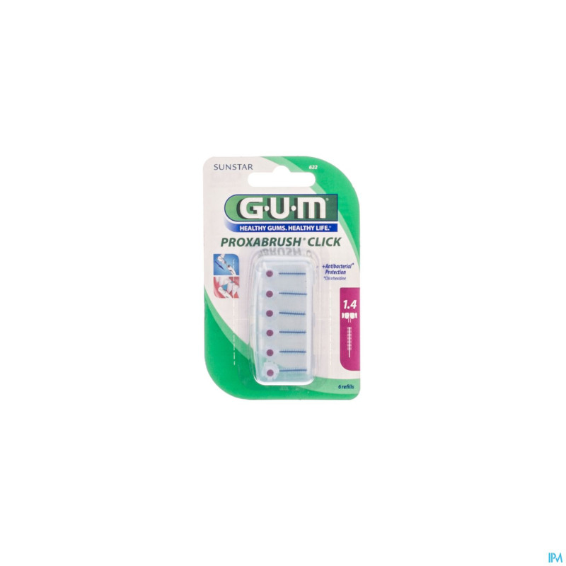 Gum proxa click 1,4mm 6    622