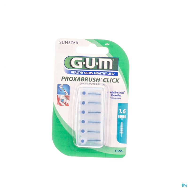 Gum proxa click 1,6mm 6    624