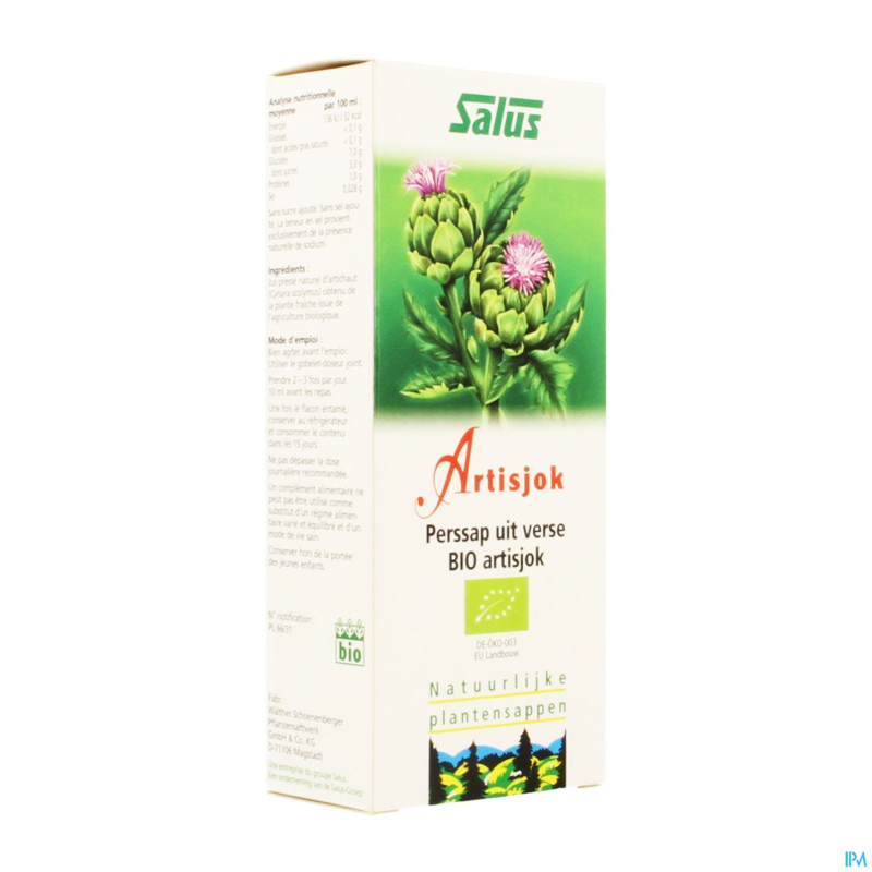 Salus jus artichaut bio    200ml