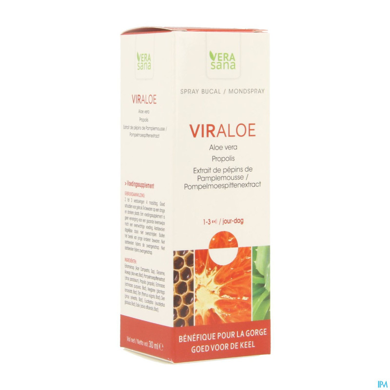 Viraloe spray buccal 30ml vera sana