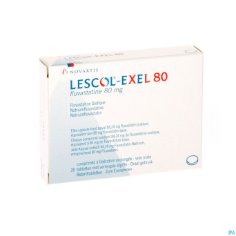 Lescol exel comp 28 x 80 mg
