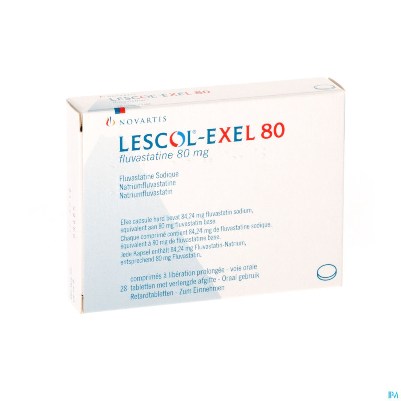 Lescol exel comp 28 x 80 mg