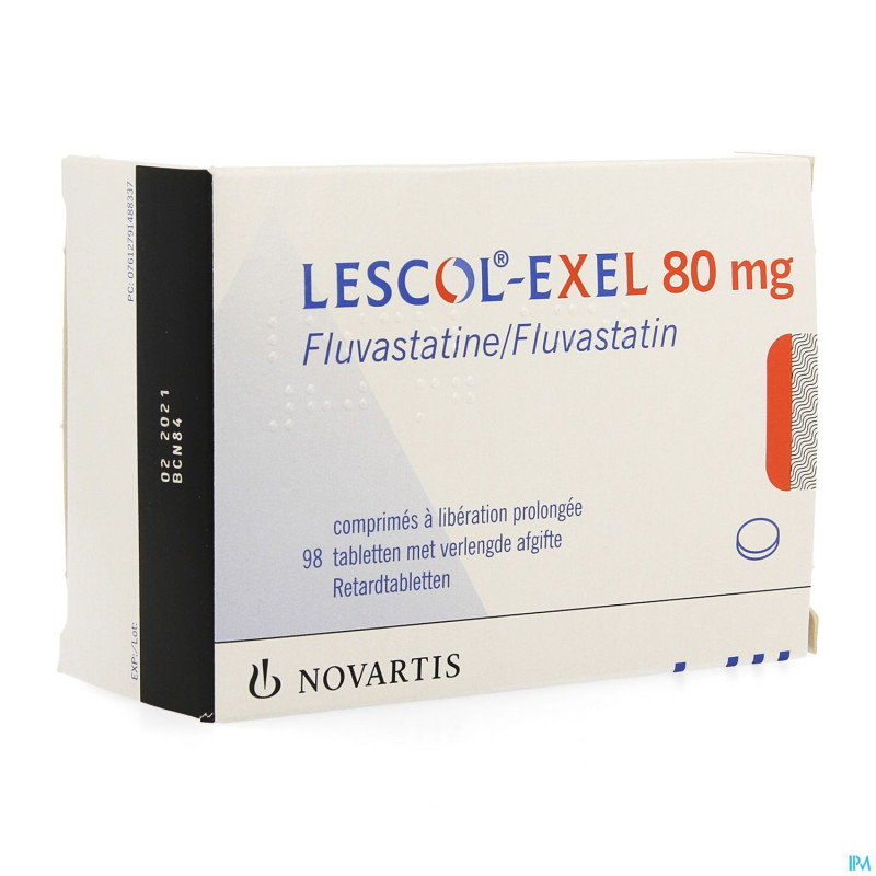 Lescol exel comp 98 x 80 mg