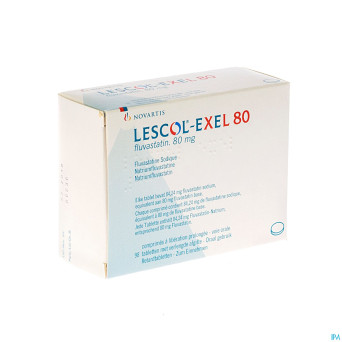 Lescol exel comp 98 x 80 mg