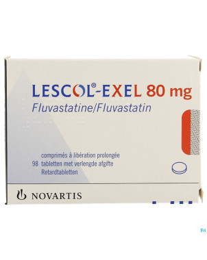 Lescol exel comp 98 x 80 mg