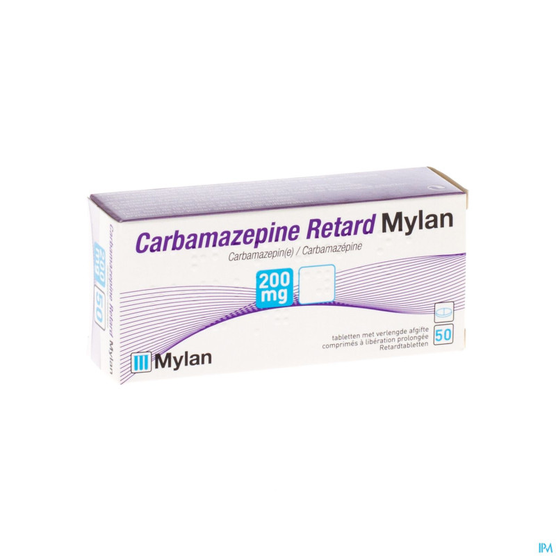 Carbamazepine mylan 200mg tabl retard 50x200mg