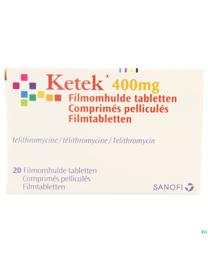 Ketek 400mg tabl 20 x 400 mg
