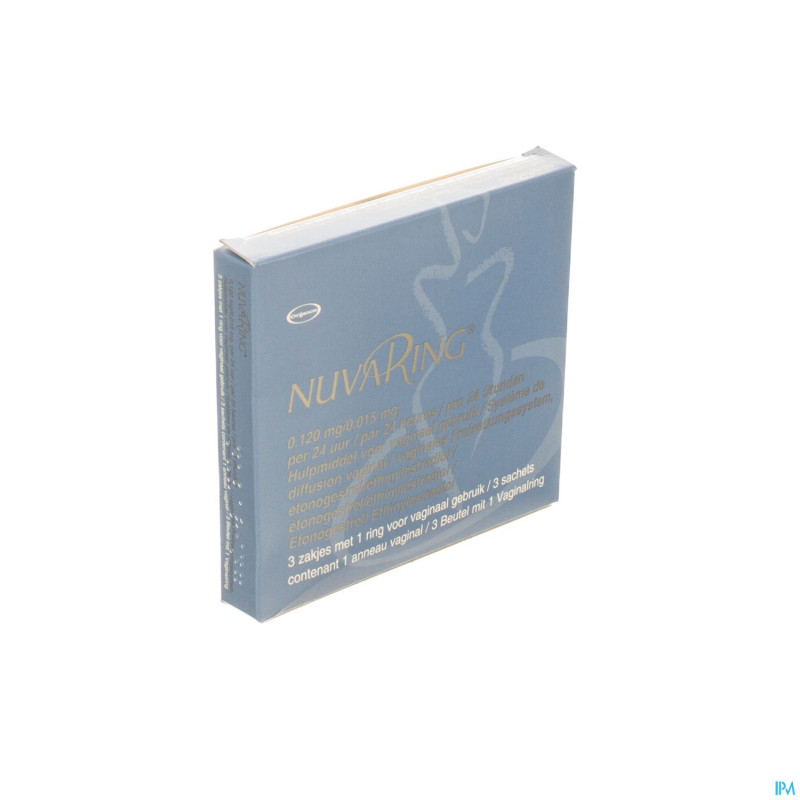 Nuvaring anneau vaginal sachet 3x1